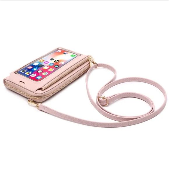 RFID Blocking Wallet for Women's Touch Screen Handbag Cell Phone Purse Crossbody - Picture 3 of 5
